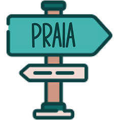 Foto de placa para praia